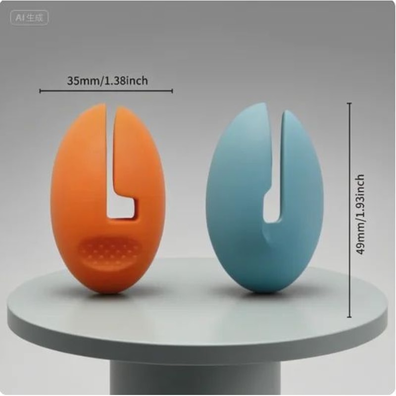 Silicone Thermometer Probe Clip For Pot Cooking 0