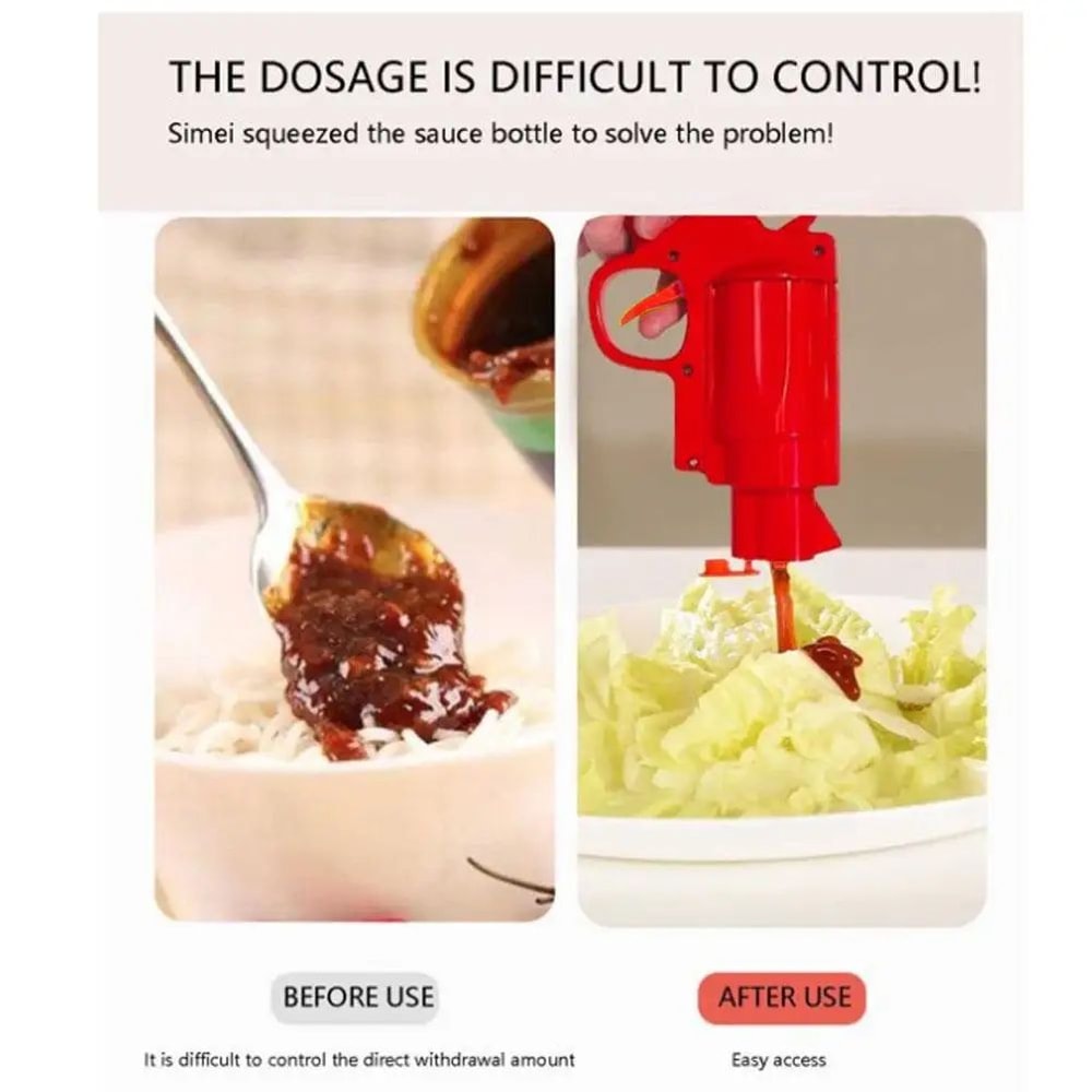 Creative Gun Style Sauce Bottle Condiment Dispenser 3