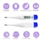 Digital LCD Thermometer For Oral And Armpit Use 10