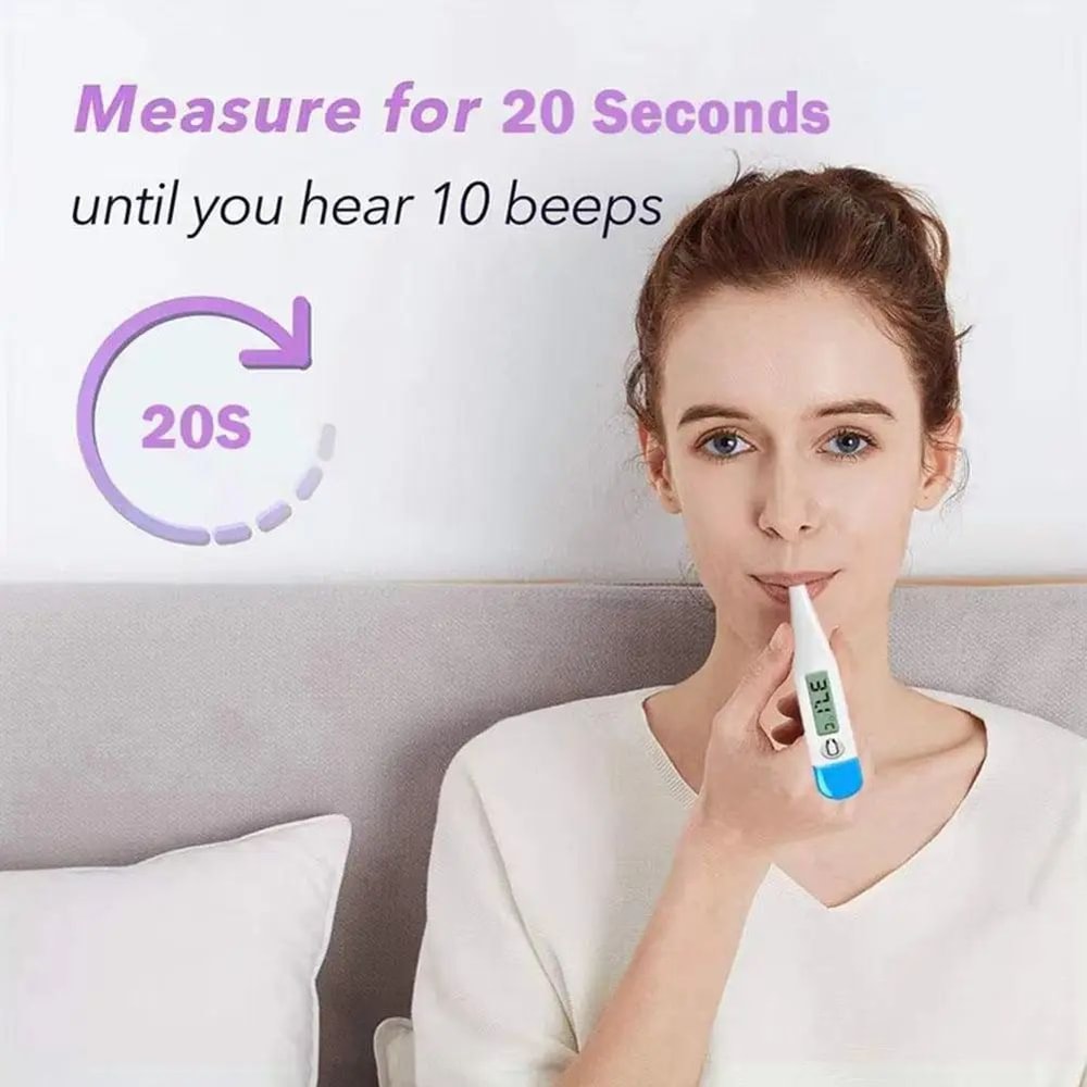 Digital LCD Thermometer For Oral And Armpit Use 12