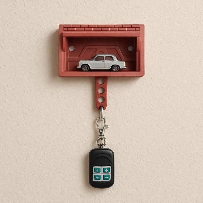 Creative Car Garage Key Holder Wall Mount Rack 7