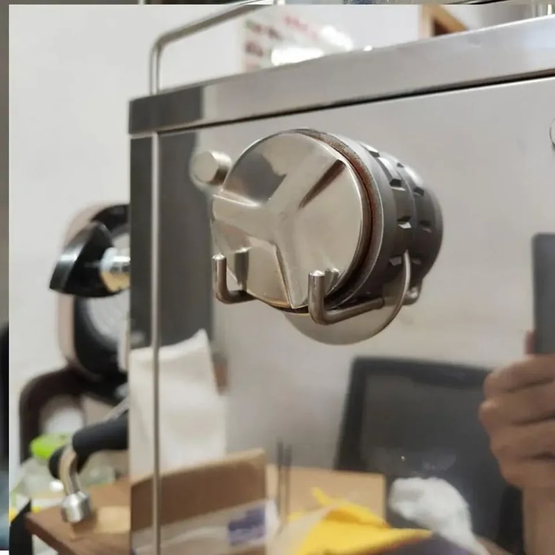 Stainless Steel Portafilter Wall Rack Coffee Holder 1