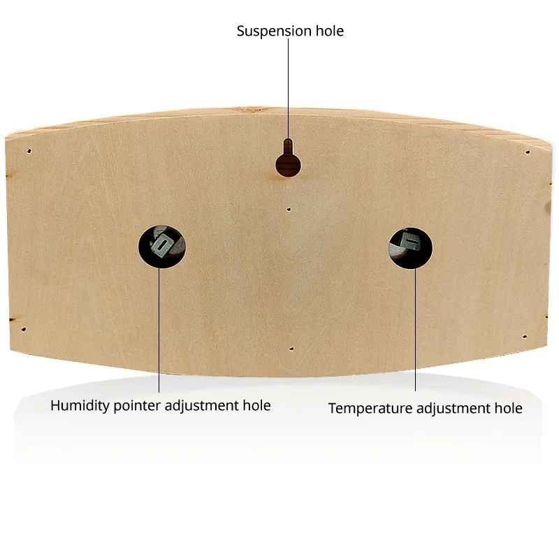 Wooden Sauna Thermometer And Humidity Meter 6