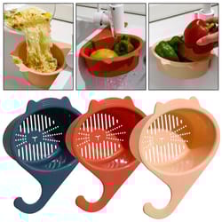 cat shape sink drain basket faucet organizer