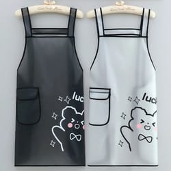 waterproof tpu kitchen apron sleeveless oil resistant