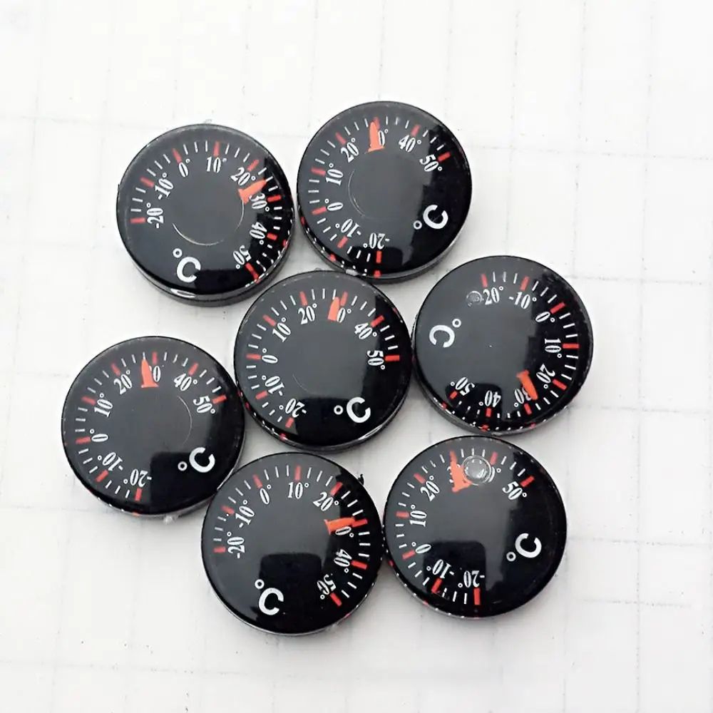 Mini Circular Waterproof Dial Thermometer 20mm 0