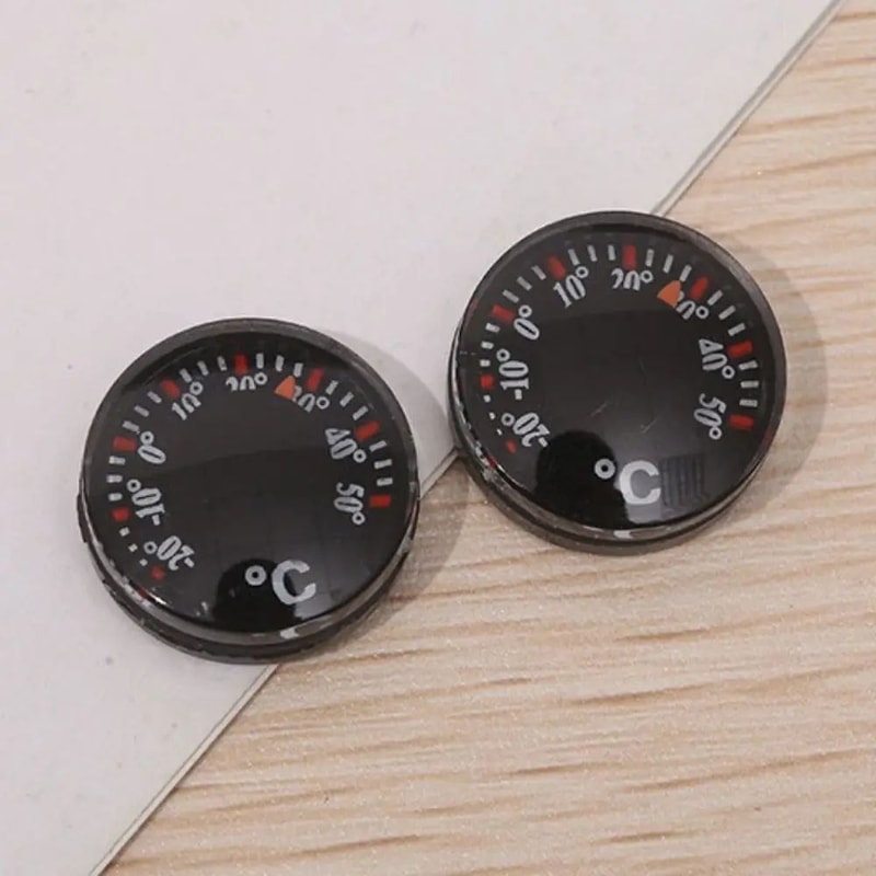 Mini Circular Waterproof Dial Thermometer 20mm 3