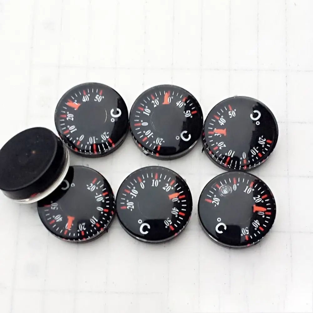 Mini Circular Waterproof Dial Thermometer 20mm 4
