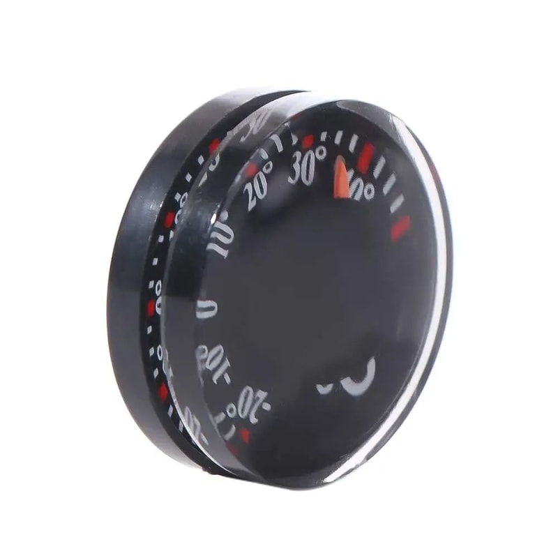 Mini Circular Waterproof Dial Thermometer 20mm 6