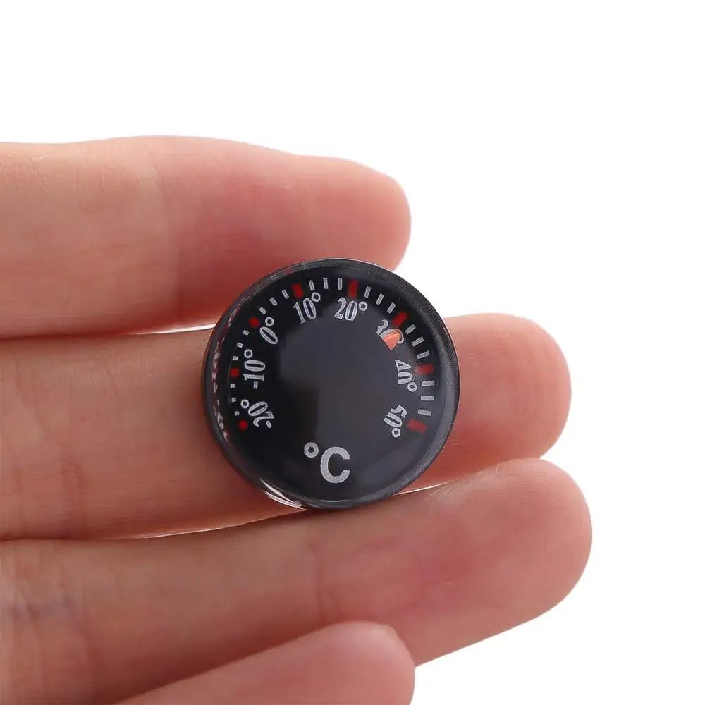 Mini Circular Waterproof Dial Thermometer 20mm 10