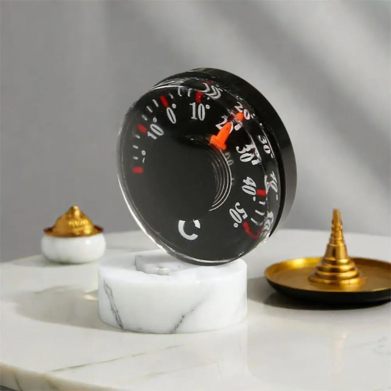 Mini Circular Waterproof Dial Thermometer 20mm 13