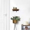 Farmhouse Rustic Wood Key Holder Wall Shelf With Hooks 2