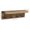 Farmhouse Rustic Wood Key Holder Wall Shelf With Hooks 5