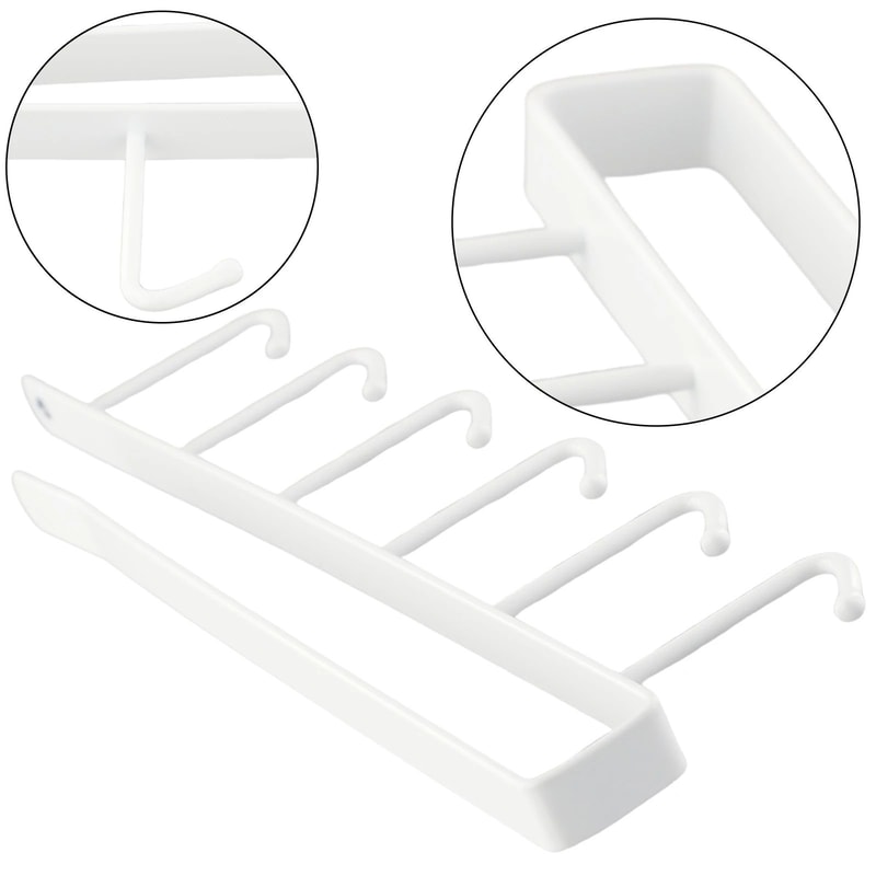 6 Hook Coffee Mug Holder Shelf Kitchen Organizer 8