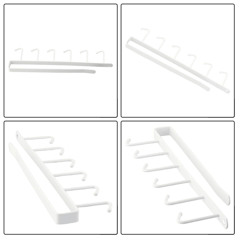 6 Hook Coffee Mug Holder Shelf Kitchen Organizer 9