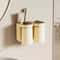 Wall Mounted Toothbrush Holder With Cup Organizer 2