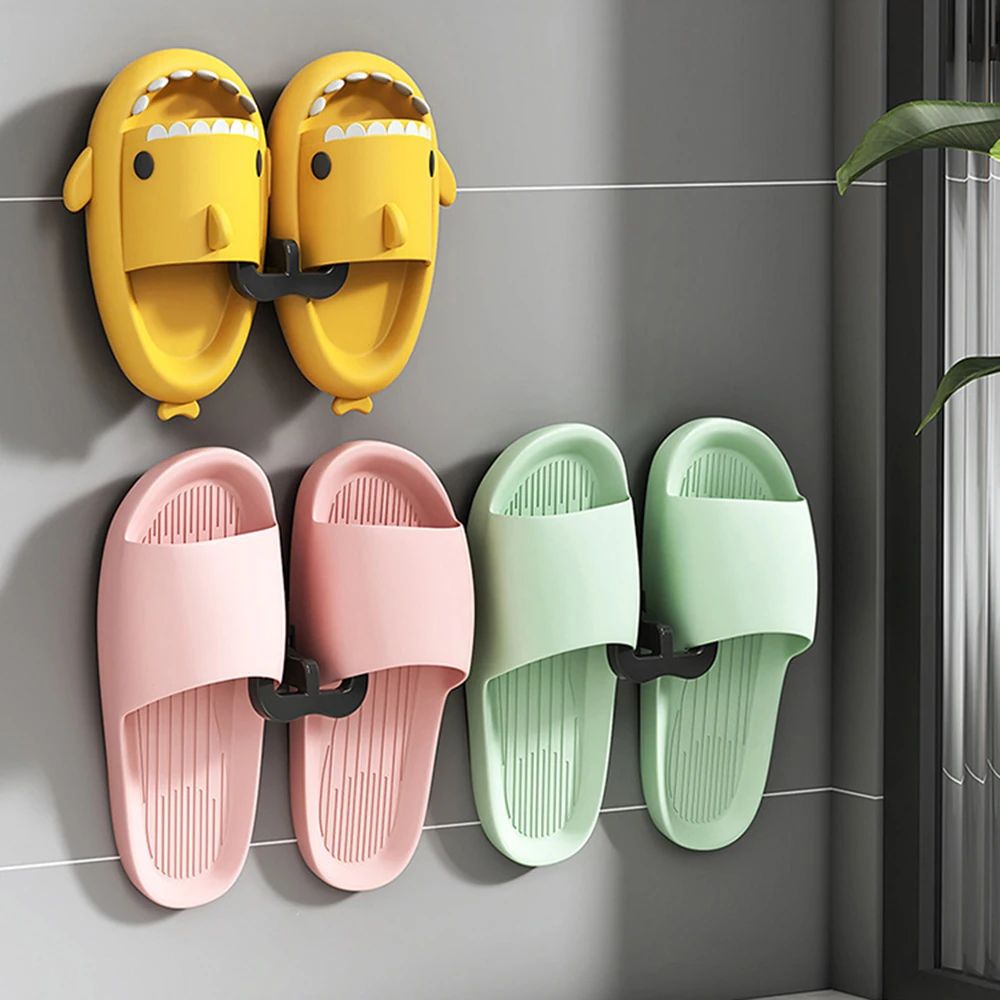 Wall Mounted U Shape Slipper Rack Bathroom Storage 1