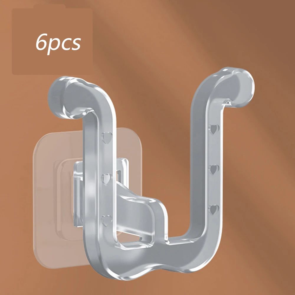 Wall Mounted U Shape Slipper Rack Bathroom Storage 6