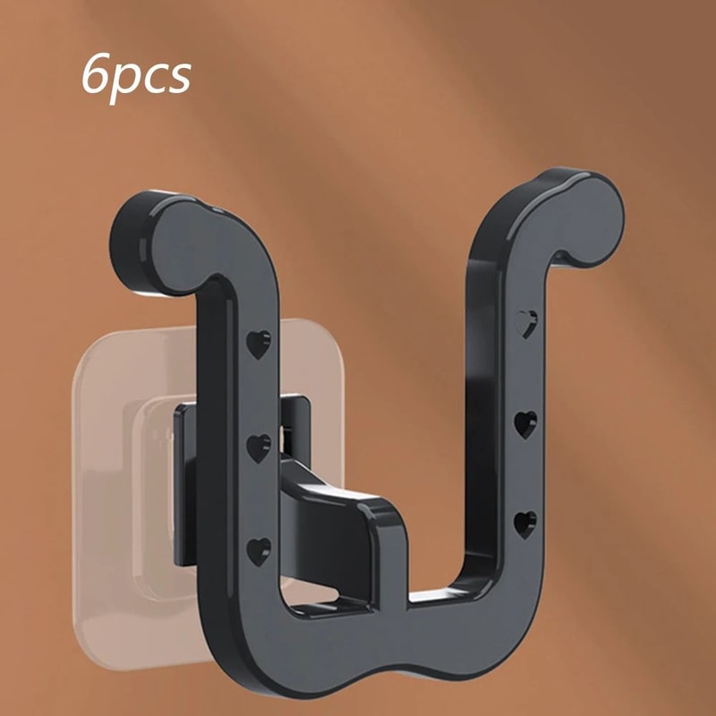 Wall Mounted U Shape Slipper Rack Bathroom Storage 8