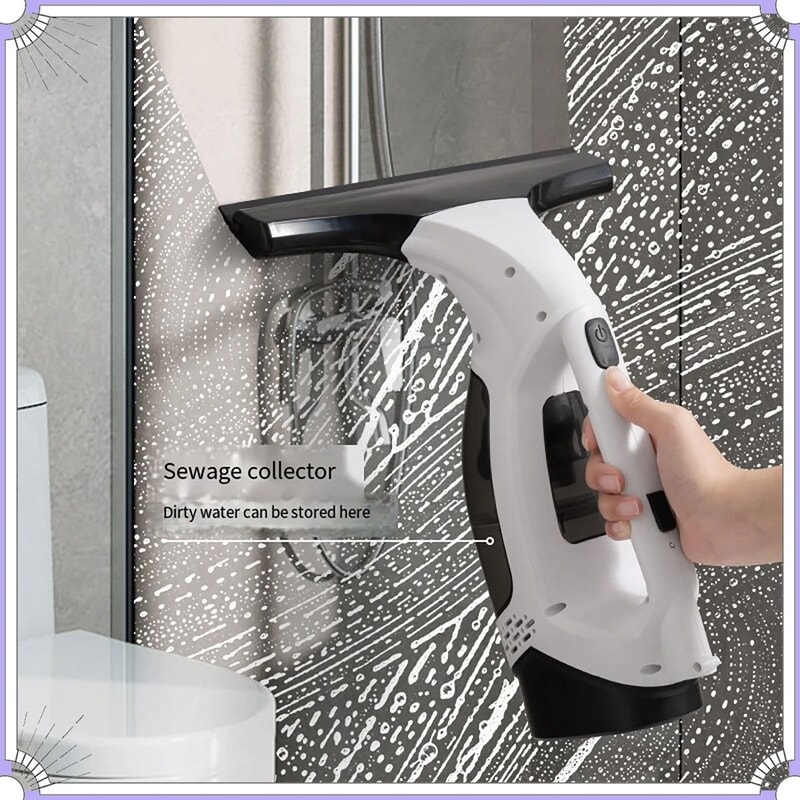 Cordless Electric Window Cleaner Rechargeable Glass Tool 0