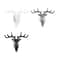 Black Vintage Deer Head Wall Hook Antler Hanger Rack 5