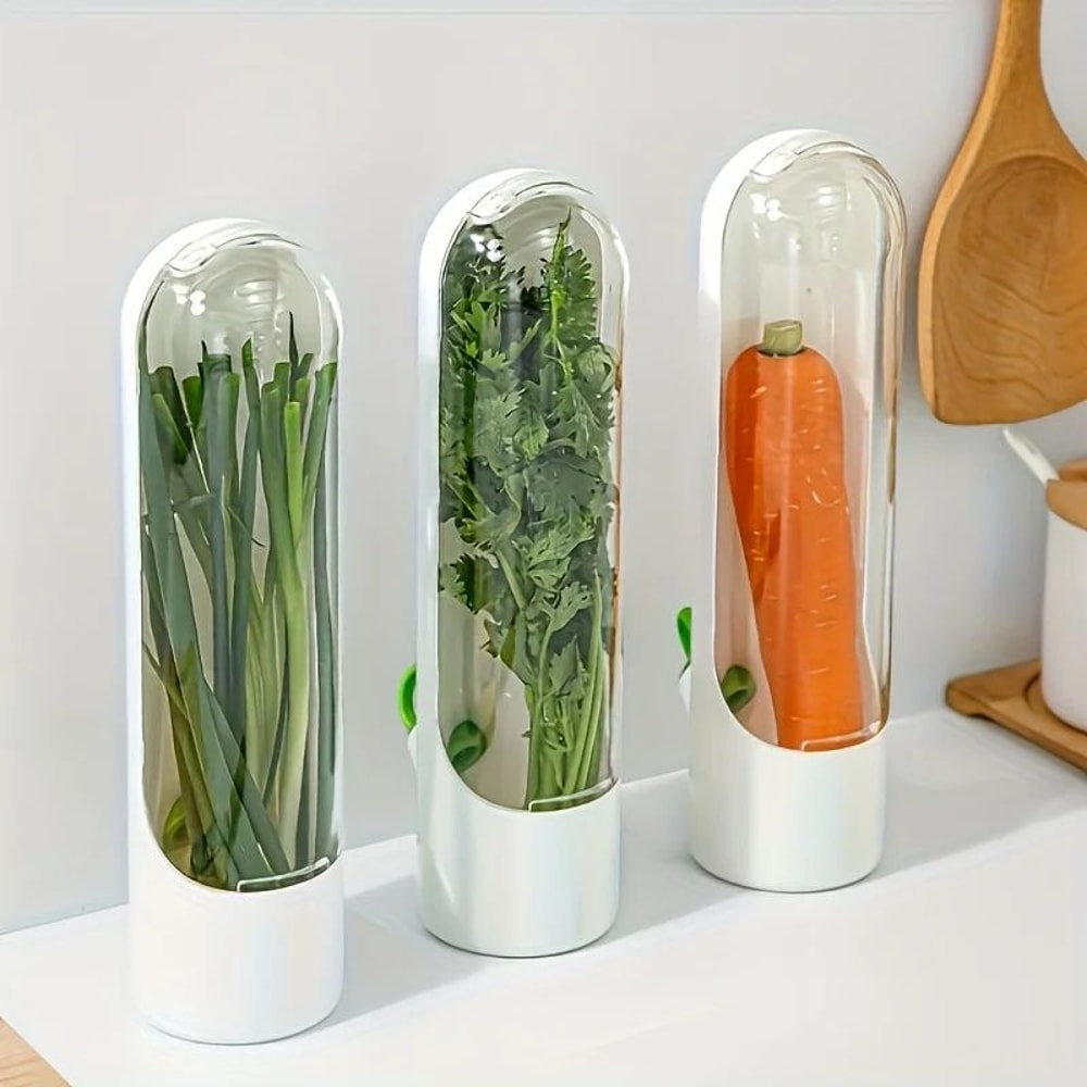 Herb Fresh Keeping Storage Bottle Refrigerator Organizer 2