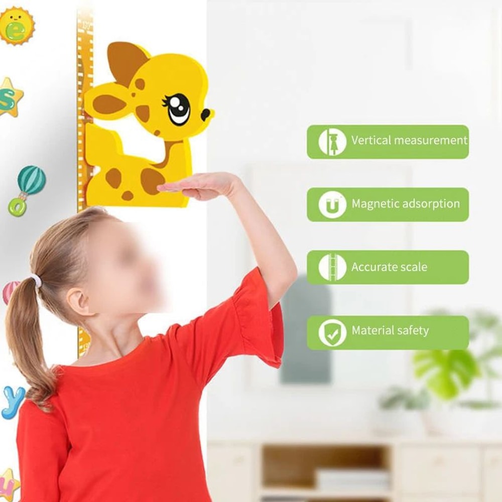 3D Cartoon Height Wall Sticker Kids Growth Chart 2