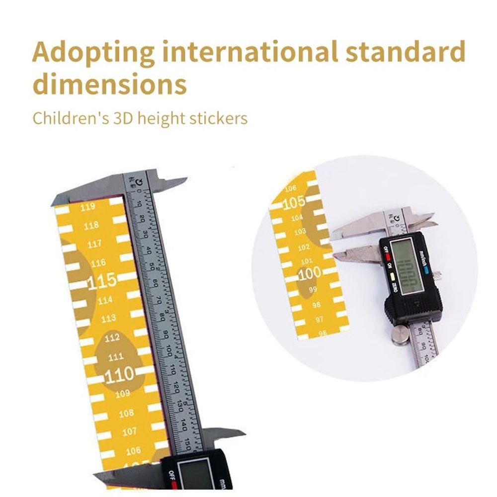 3D Cartoon Height Wall Sticker Kids Growth Chart 5