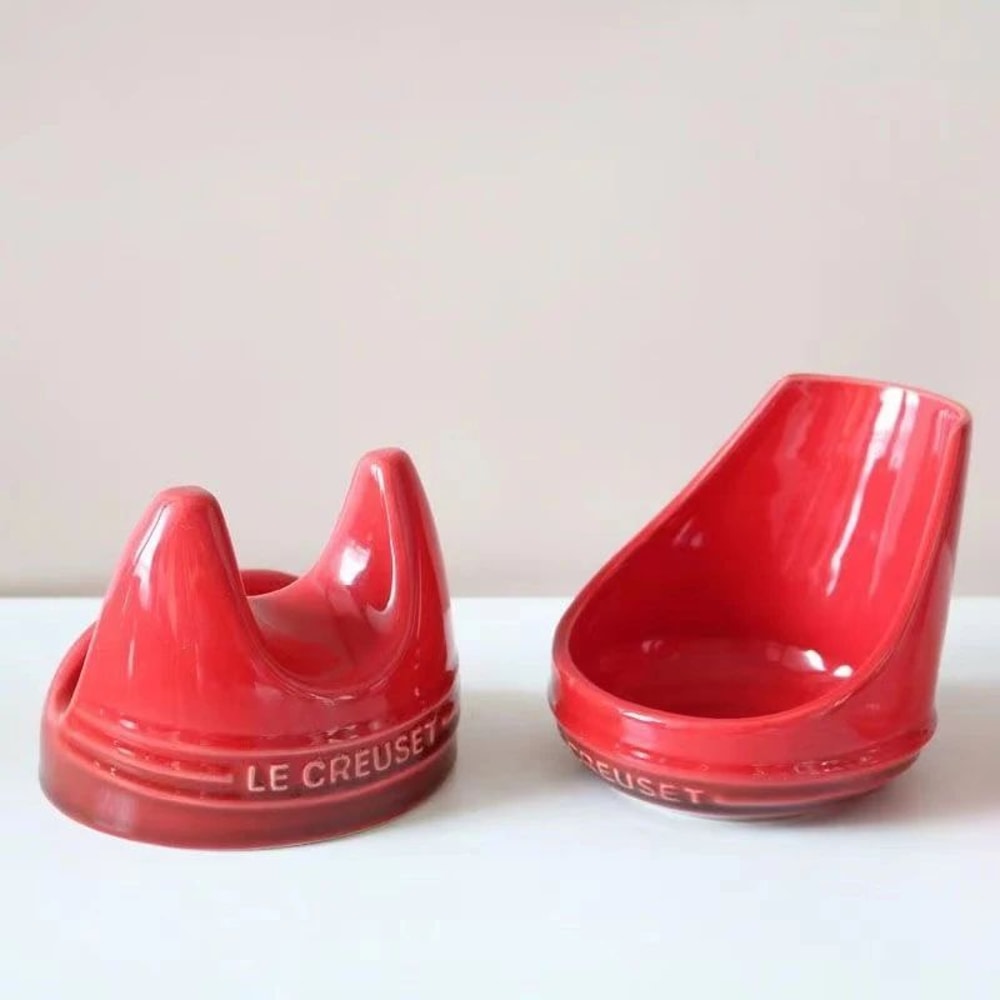 Elegant Ceramic Pot Lid And Spoon Holder Rack 2