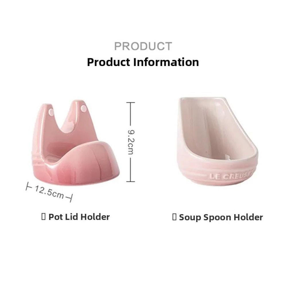 Elegant Ceramic Pot Lid And Spoon Holder Rack 3