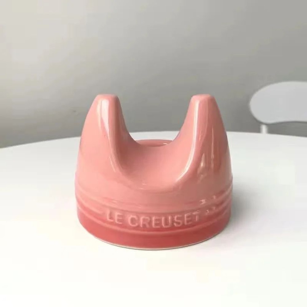 Elegant Ceramic Pot Lid And Spoon Holder Rack 6