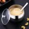 Large Stainless Steel Sugar Bowl With Lid And Spoon 12