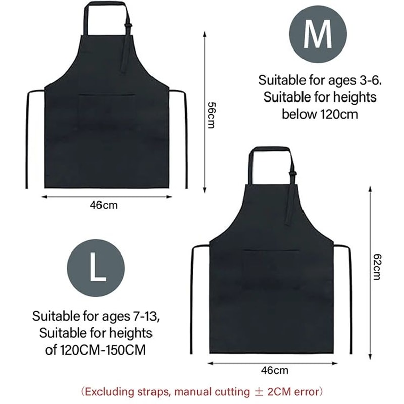 Kids Chef Apron And Hat Set For Cooking And Crafts 7