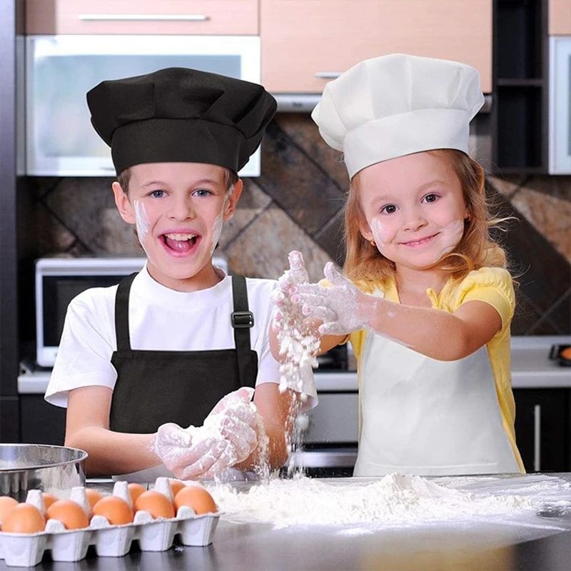 Kids Chef Apron And Hat Set For Cooking And Crafts 9