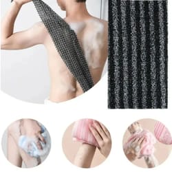black nylon exfoliating bath brush shower body scrubber