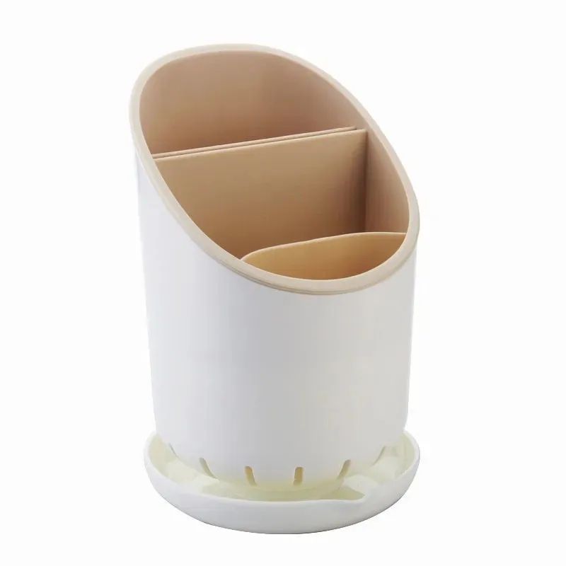 Kitchen Chopsticks Holder With Drain Tray Organizer 7