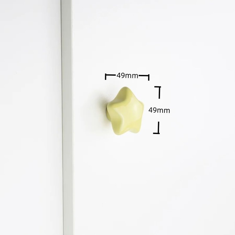 Cute Ceramic Star Moon Cloud Cabinet Knobs 22