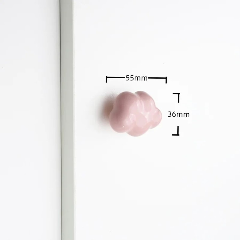Cute Ceramic Star Moon Cloud Cabinet Knobs 6