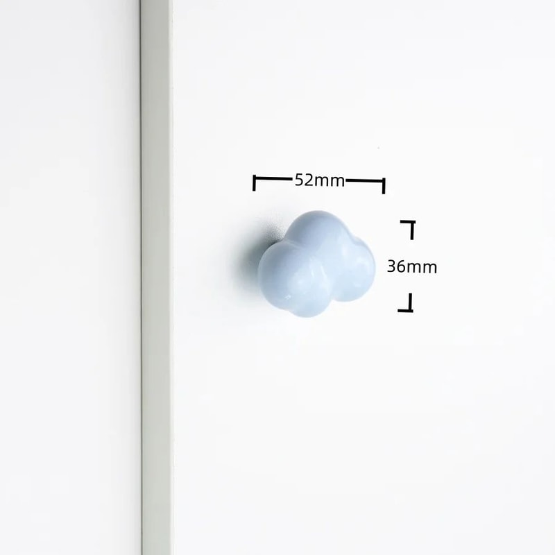 Cute Ceramic Star Moon Cloud Cabinet Knobs 9