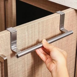 stainless steel cabinet door towel bar rack