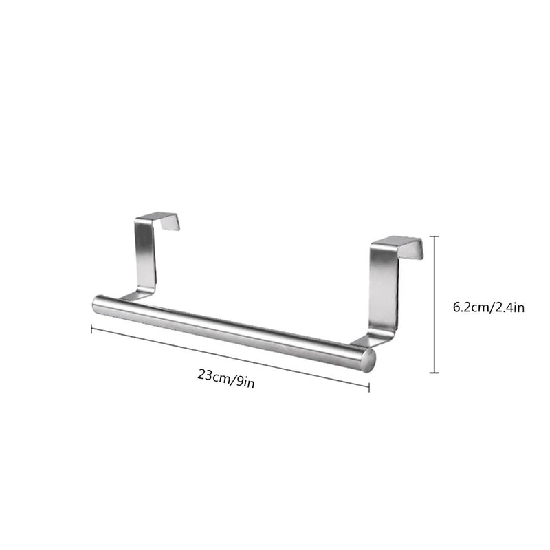 Stainless Steel Cabinet Door Towel Bar Rack 8