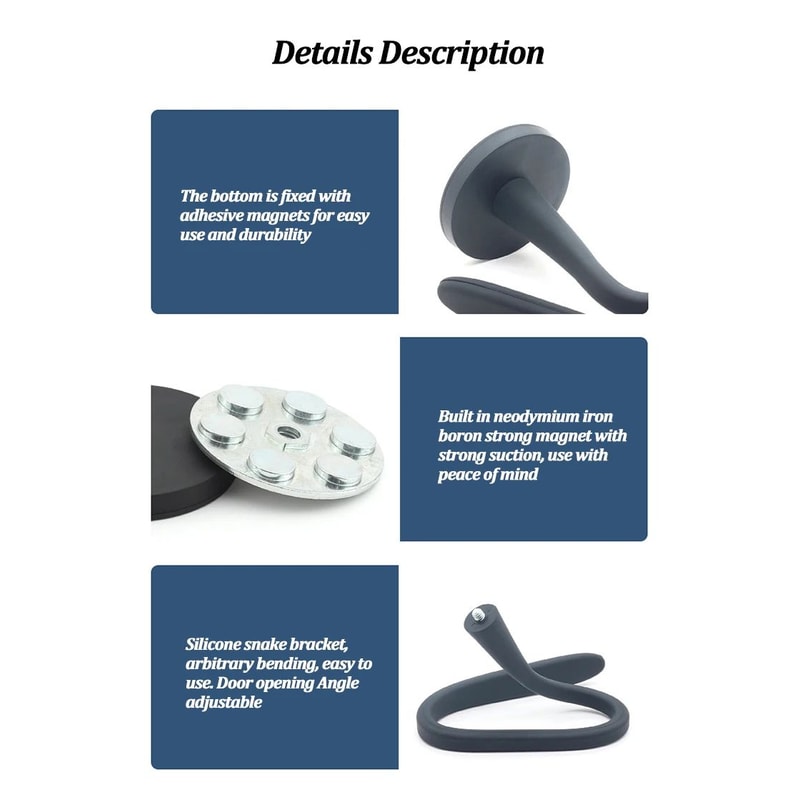 Magnetic Silicone Washer Door Prop Holder 8