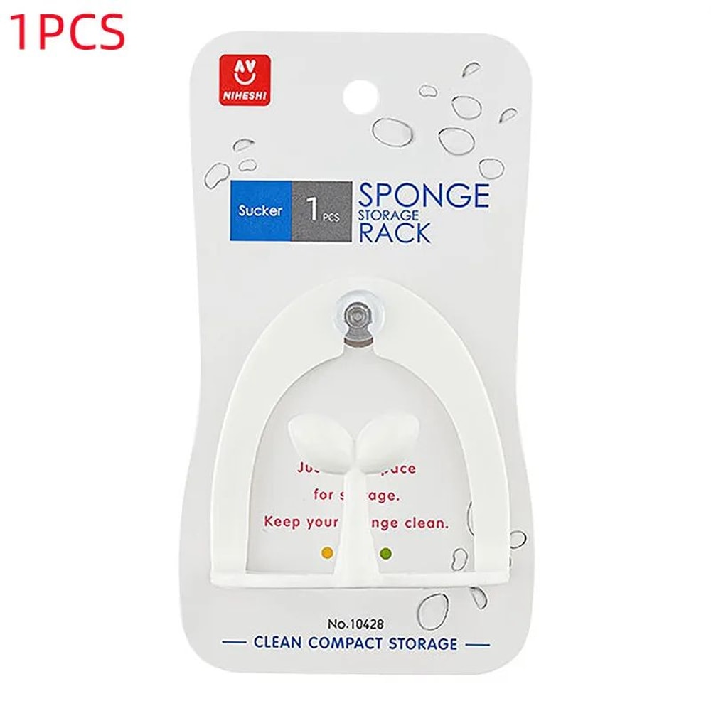 Suction Cup Sink Organizer Sponge Holder Rack 7