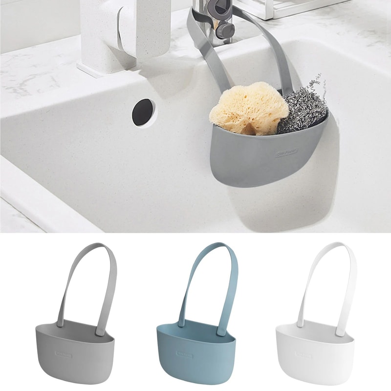 Hanging Sink Drain Basket Sponge Holder 0