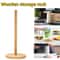 Wooden Paper Towel Holder Stand Organizer 0