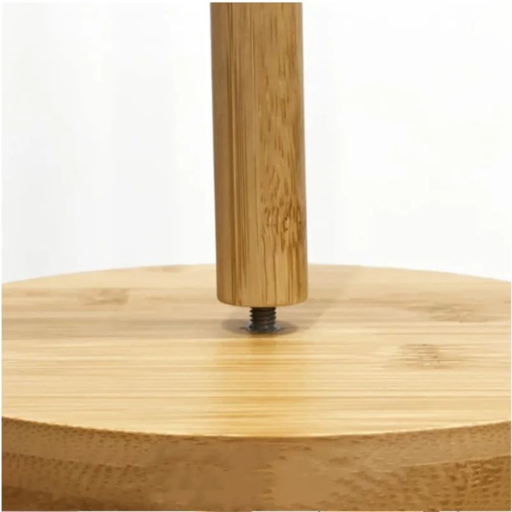 Wooden Paper Towel Holder Stand Organizer 3