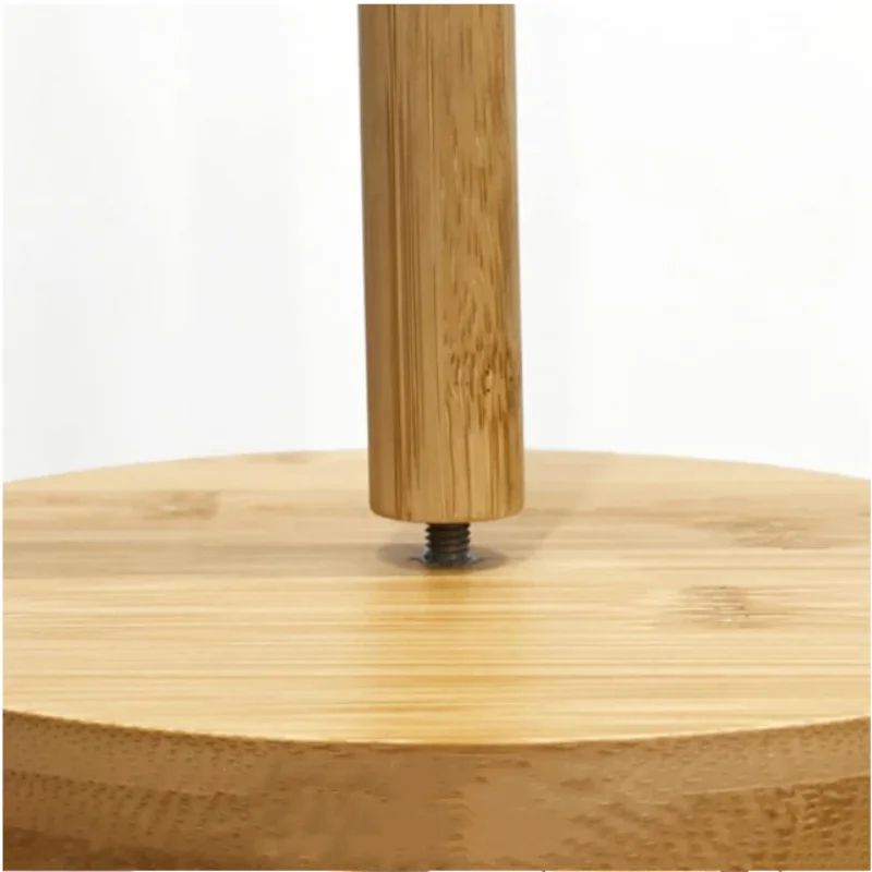 Wooden Paper Towel Holder Stand Organizer 3