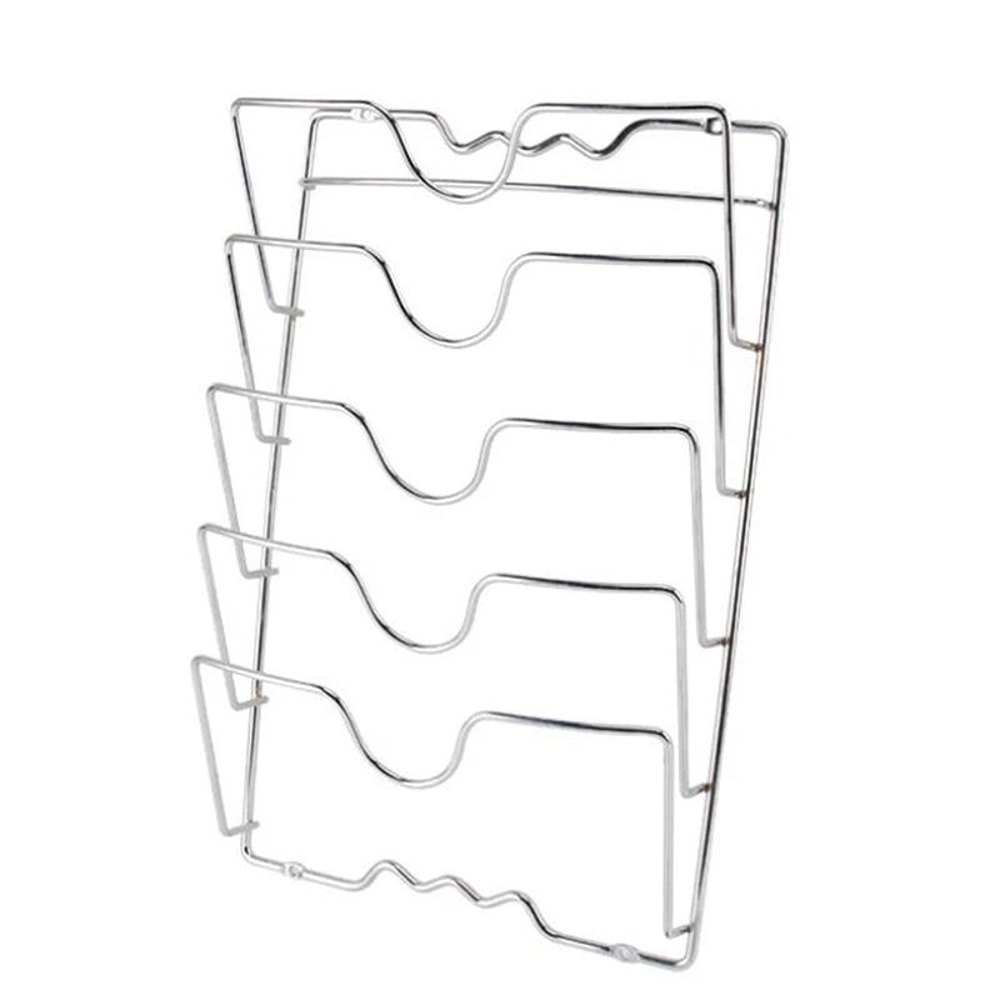 Five Layer Wall Mounted Pot Lid Organizer Rack 5