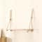 Wooden Hanging Floating Shelf With Rope Decor 5