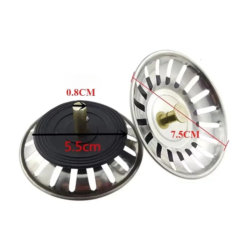 Stainless Steel Sink Drain Strainer Stopper Filter 1